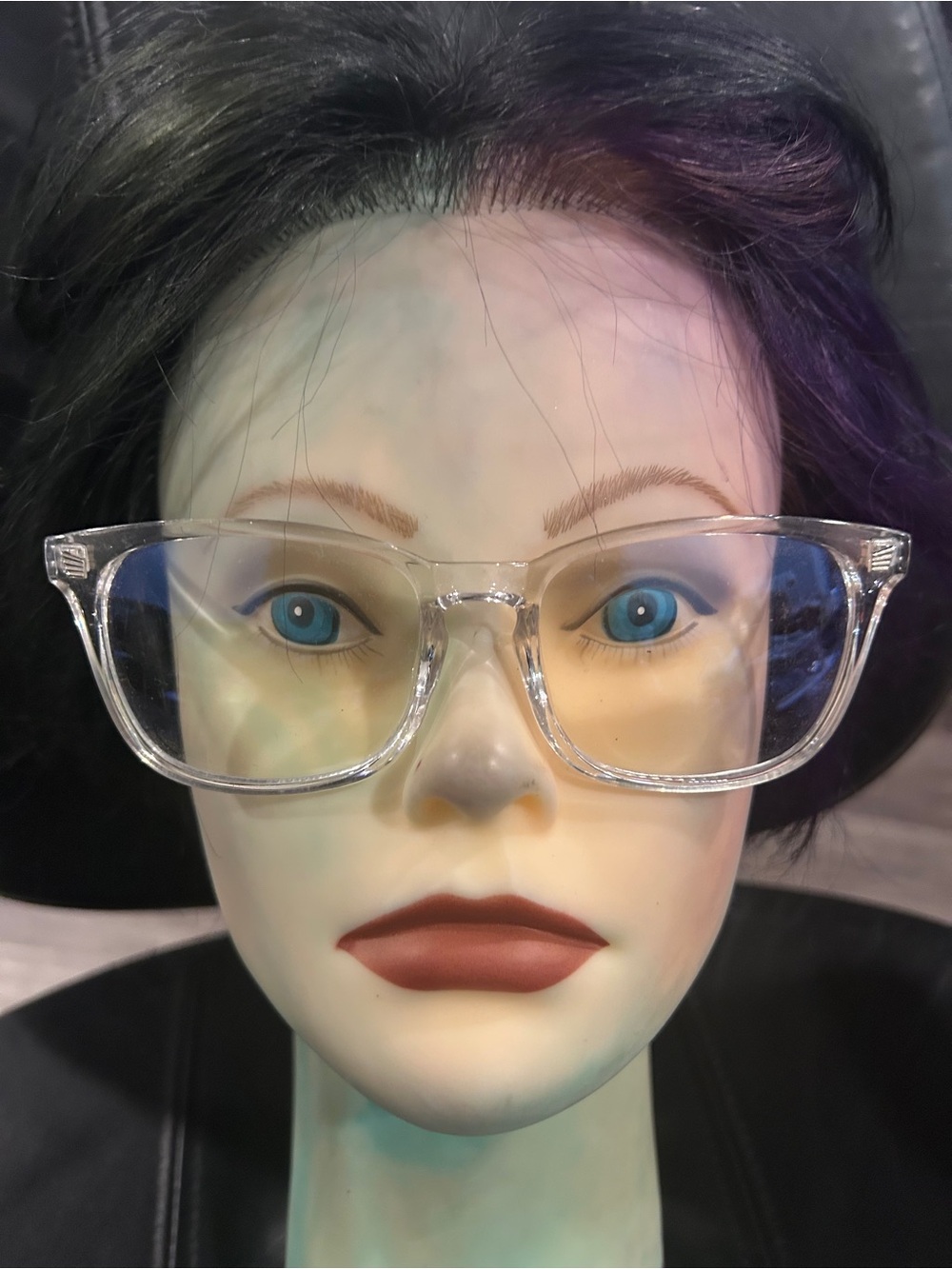 Clear Oversized Square Glasses - Transparent Frames ready to wear glasses